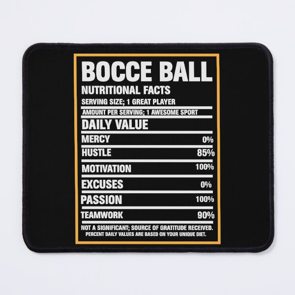 Item preview, Bocce Ball Nutrition Facts designed and sold by EmeraldeaArt.