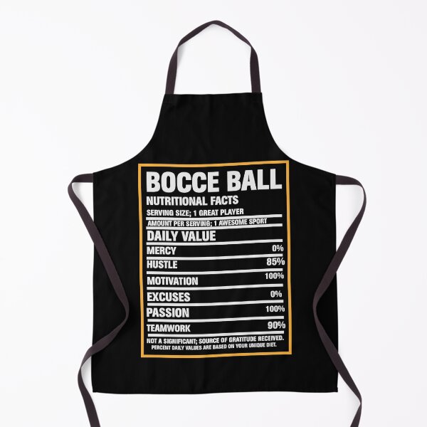 Item preview, Bocce Ball Nutrition Facts designed and sold by EmeraldeaArt.