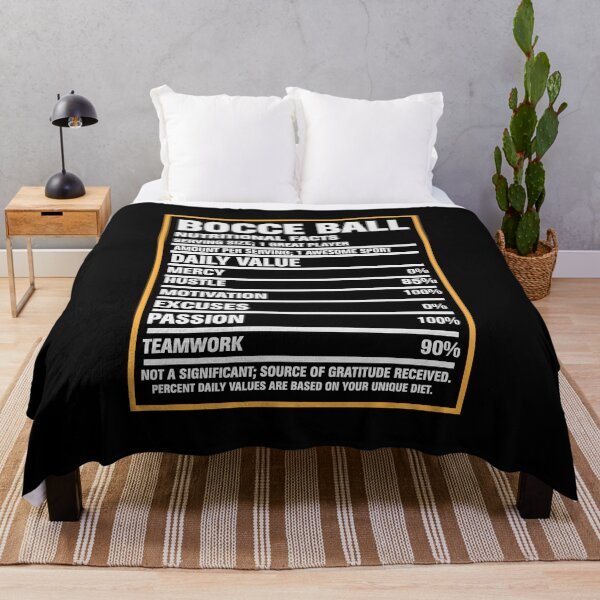 Item preview, Bocce Ball Nutrition Facts designed and sold by EmeraldeaArt.