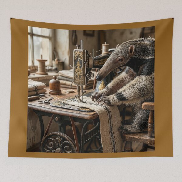 Item preview, Anteater Seamstress Hard at Work designed and sold by Tridentulus.