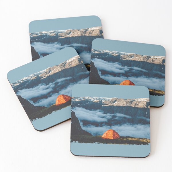 Item preview, Mountain Camp Above Clouds at Sunrise designed and sold by Arturo Daniel Garcia Palomo.