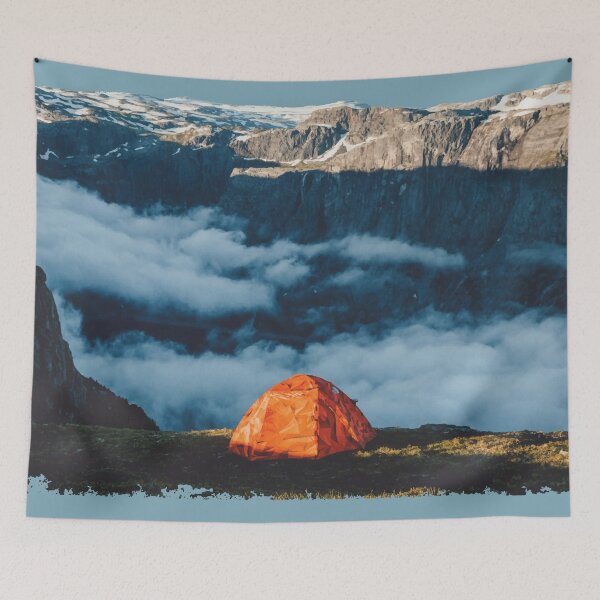 Item preview, Mountain Camp Above Clouds at Sunrise designed and sold by Arturo Daniel Garcia Palomo.