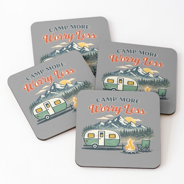 Item preview, Camp More Worry Less Camping Design designed and sold by artbylee01.