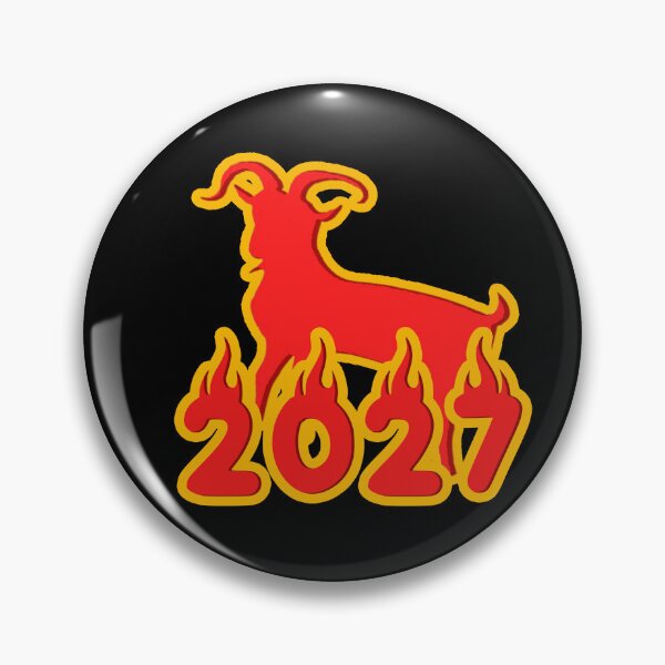 Item preview, 2027 Year Of The Fire Goat designed and sold by CDPrintsDesigns.
