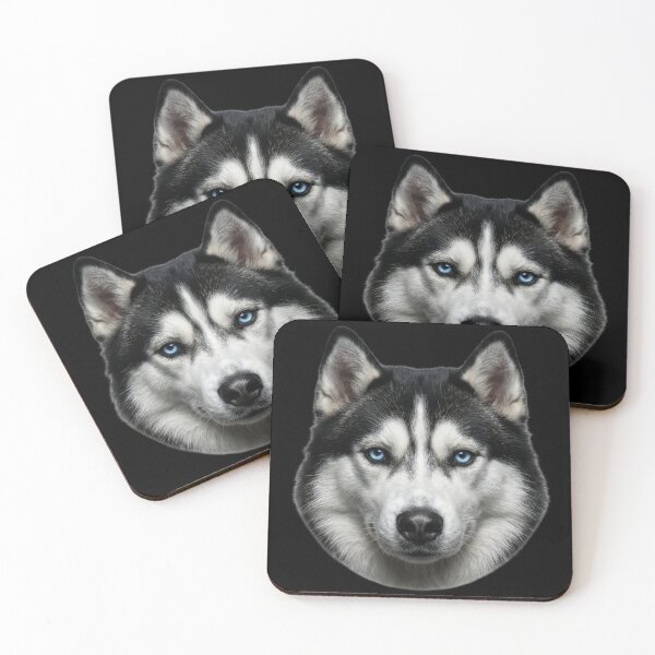 Item preview, Siberian Husky Portrait — Wolf Eyes Dog Lover Gift designed and sold by Zippy Creation.