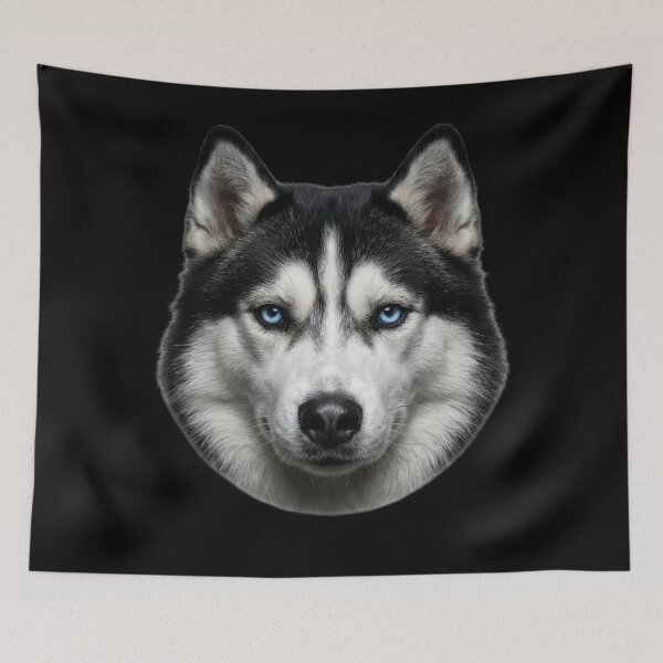 Item preview, Siberian Husky Portrait — Wolf Eyes Dog Lover Gift designed and sold by Zippy Creation.