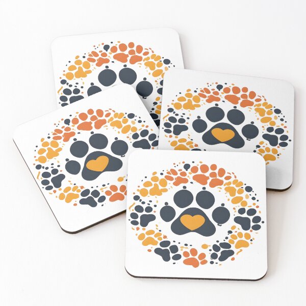Item preview, Painted Paw Prints designed and sold by DogLoveArt.