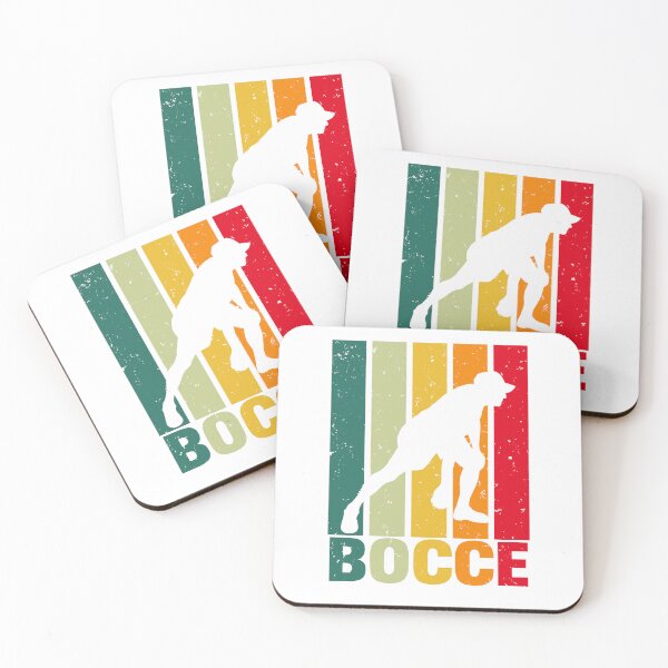 Item preview, Retro Bocce Player Silhouette – Vintage Color Style designed and sold by EmeraldeaArt.