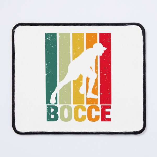 Item preview, Retro Bocce Player Silhouette – Vintage Color Style designed and sold by EmeraldeaArt.