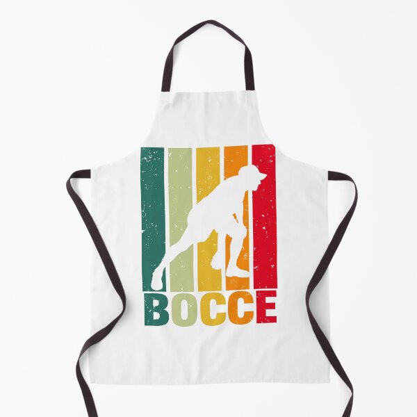 Item preview, Retro Bocce Player Silhouette – Vintage Color Style designed and sold by EmeraldeaArt.