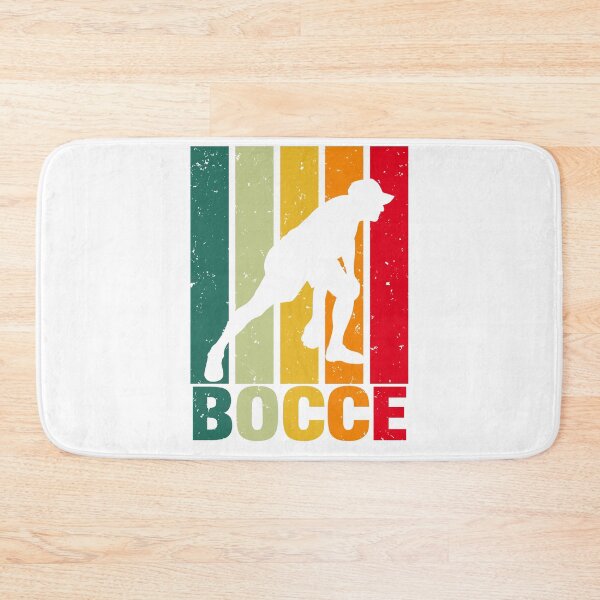 Item preview, Retro Bocce Player Silhouette – Vintage Color Style designed and sold by EmeraldeaArt.