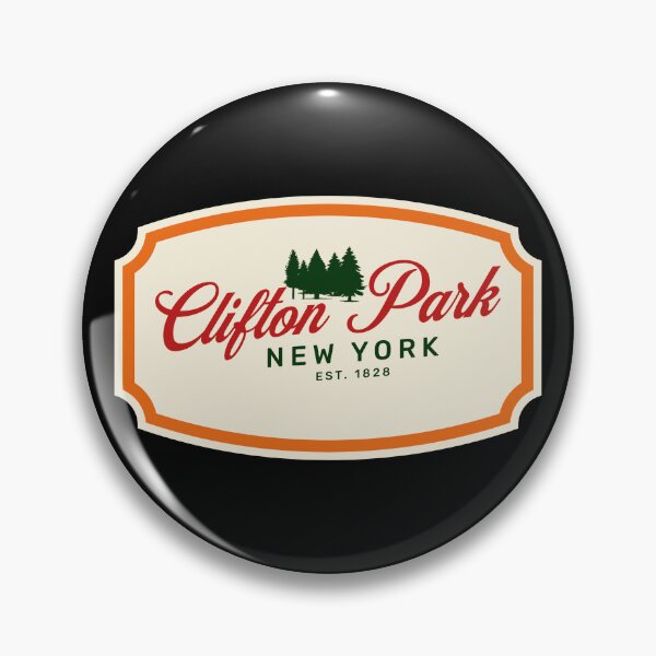 Item preview, Clifton Park New York Label Badge designed and sold by American Travels.