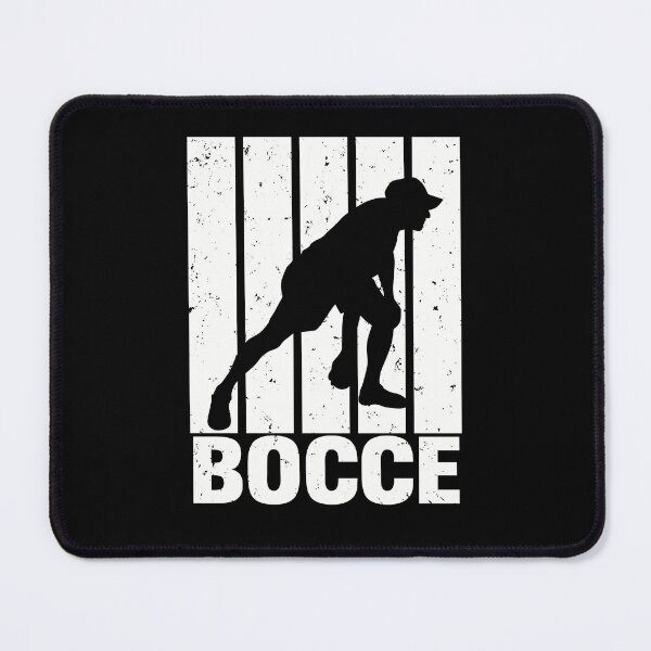 Item preview, white color Bocce Player Silhouette design designed and sold by EmeraldeaArt.