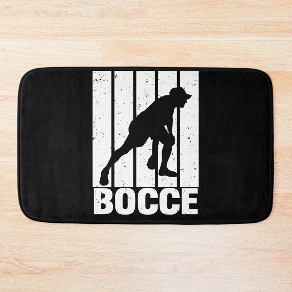 Item preview, white color Bocce Player Silhouette design designed and sold by EmeraldeaArt.