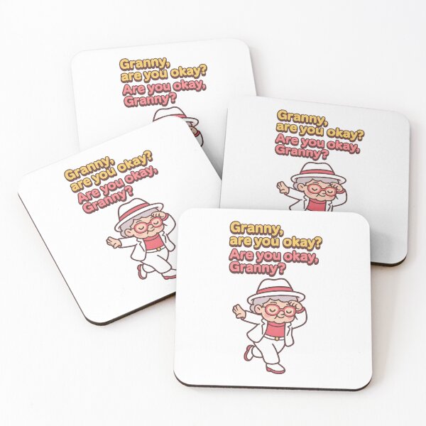 Item preview, Funny Granny Smooth Criminal Parody – “Granny Are You Okay?” – Cute Cartoon Grandma Pop Music Pun Design designed and sold by Donsean22.