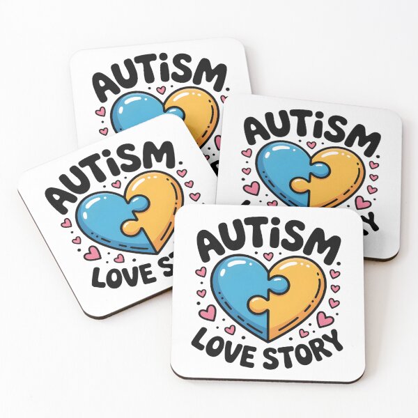Item preview, Autism Love Story, Puzzle Heart Awareness, I Love Someone With Autism, Couple Neurodiversity designed and sold by NewaveBoutique.