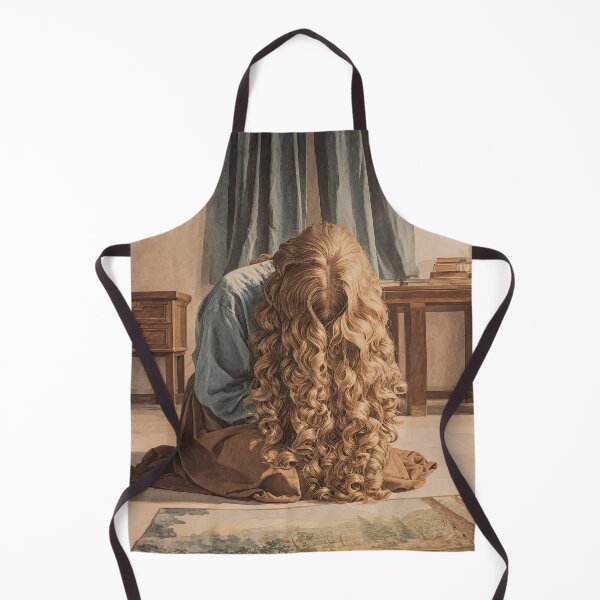 Item preview, Woman with Long Blonde Hair Covering Face in Vintage Room designed and sold by Shannon Hilson.