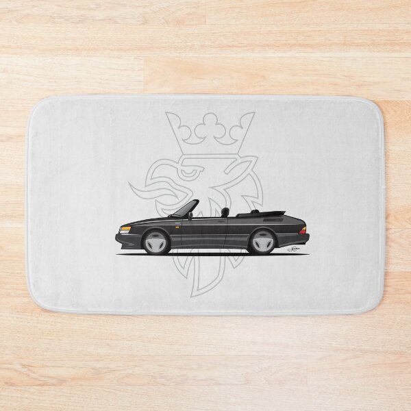 Item preview, Saab 900 Turbo Aero Convertible Illustration Black designed and sold by blackdogshop.