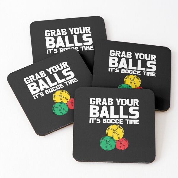 Item preview, Grab Your Balls It’s Bocce Time – Funny Colorful Bocce Design designed and sold by EmeraldeaArt.