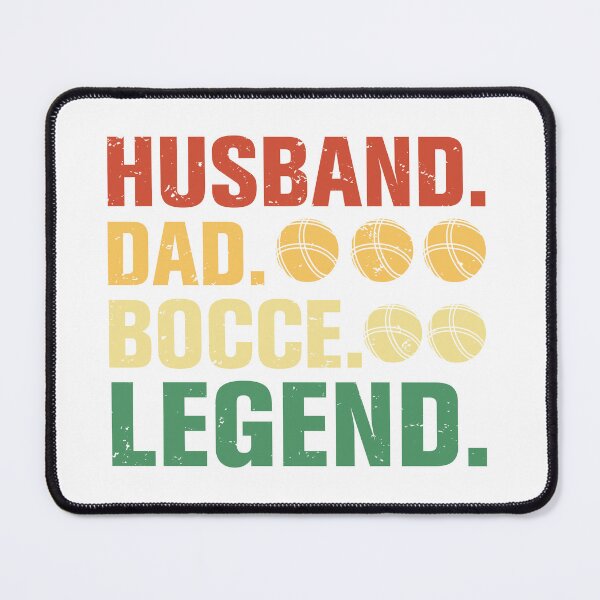 Item preview, Husband Dad Bocce Legend – Retro Vintage Colors Design designed and sold by EmeraldeaArt.