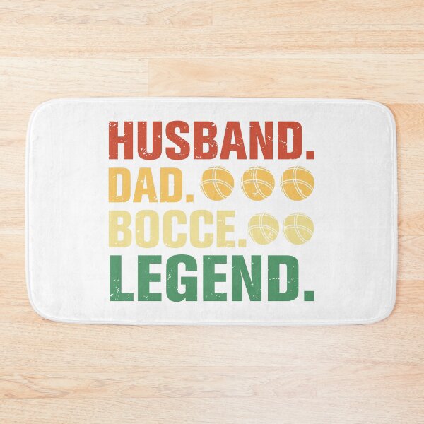 Item preview, Husband Dad Bocce Legend – Retro Vintage Colors Design designed and sold by EmeraldeaArt.