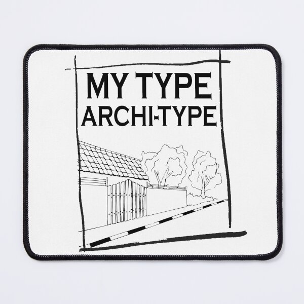 Item preview, My Type Archi-type | Funny Architecture Pun Hand-Drawn Minimalist Line Art designed and sold by Dimu Co..