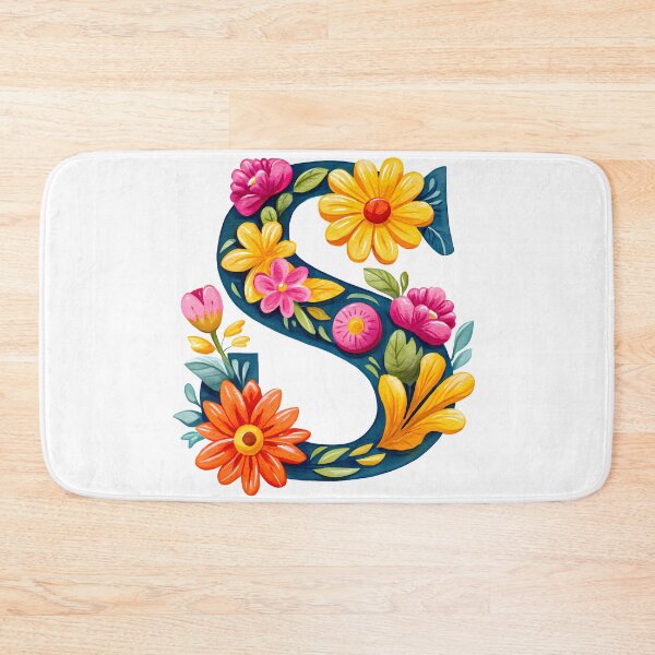 Item preview, Floral Letter S - Vibrant Botanical Alphabet Art Print designed and sold by DesignArtist.ia.