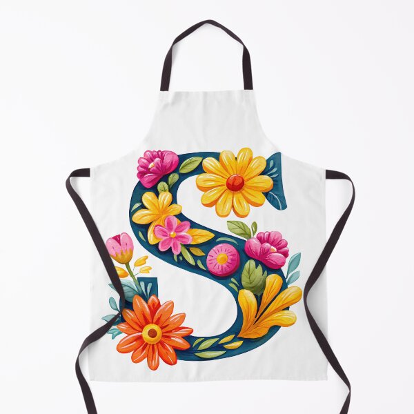 Item preview, Floral Letter S - Vibrant Botanical Alphabet Art Print designed and sold by DesignArtist.ia.