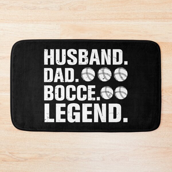 Item preview, Husband Dad Bocce Legend white  text design designed and sold by EmeraldeaArt.