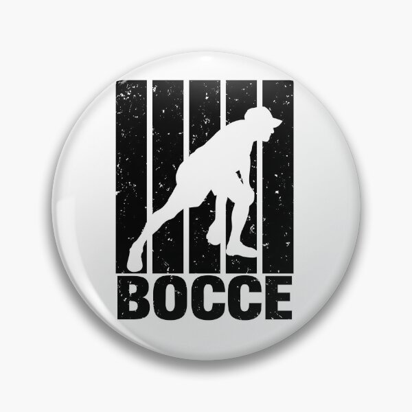Item preview, black color Bocce Player Silhouette design designed and sold by EmeraldeaArt.