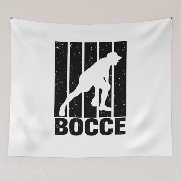 Item preview, black color Bocce Player Silhouette design designed and sold by EmeraldeaArt.