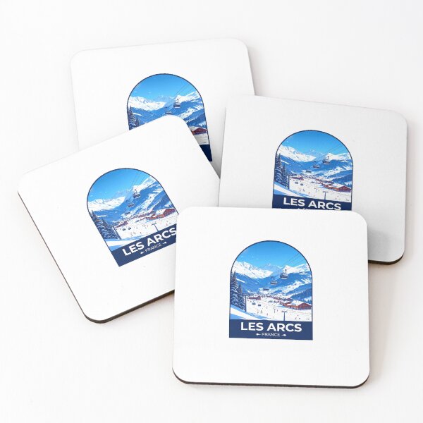 Item preview, Les Arcs France Travel Sticker designed and sold by TulipaGraphics.