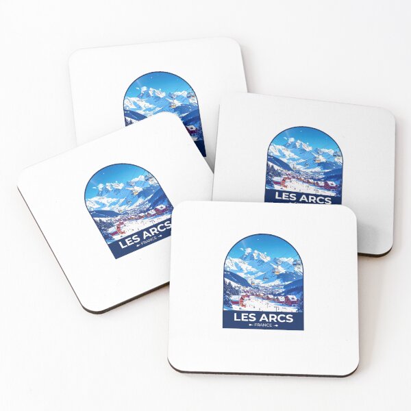 Item preview, Les Arcs France Travel Sticker designed and sold by TulipaGraphics.
