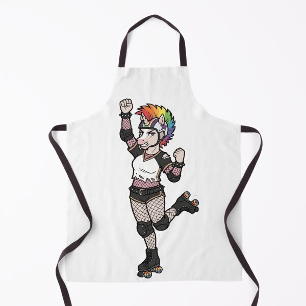 Item preview, LGBT Punk Roller Derby Player – Rebel Skater, Pride and Girl Power designed and sold by Golden Chaos.