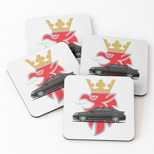 Item preview, Saab 93 Turbo X Aero Illustration Black designed and sold by blackdogshop.