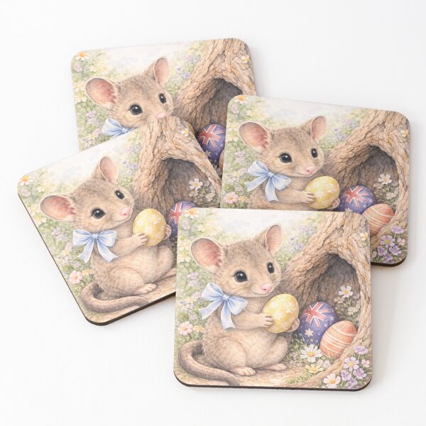 Item preview, Easter Mouse Illustration – Cute Australian Wildlife designed and sold by inspired-works.