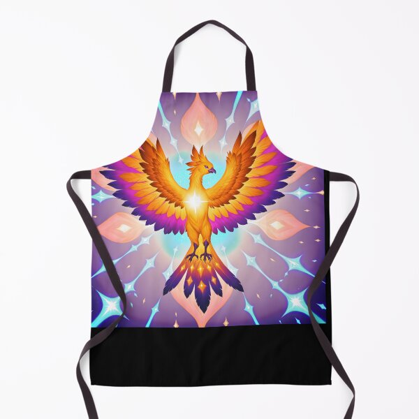 Item preview, Crystalline Cosmic Phoenix Rising Ethereal Nebula Art designed and sold by CrystalVanta.