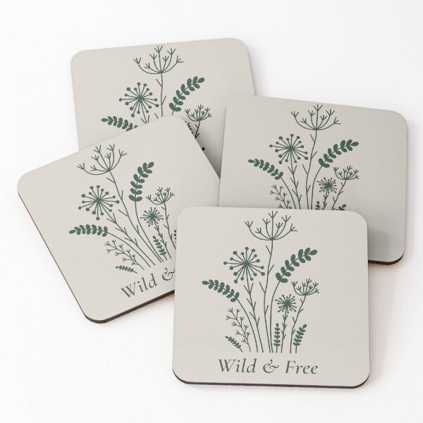 Item preview, Wild & Free Minimalist Botanical Design designed and sold by Spirit Owl Designs .