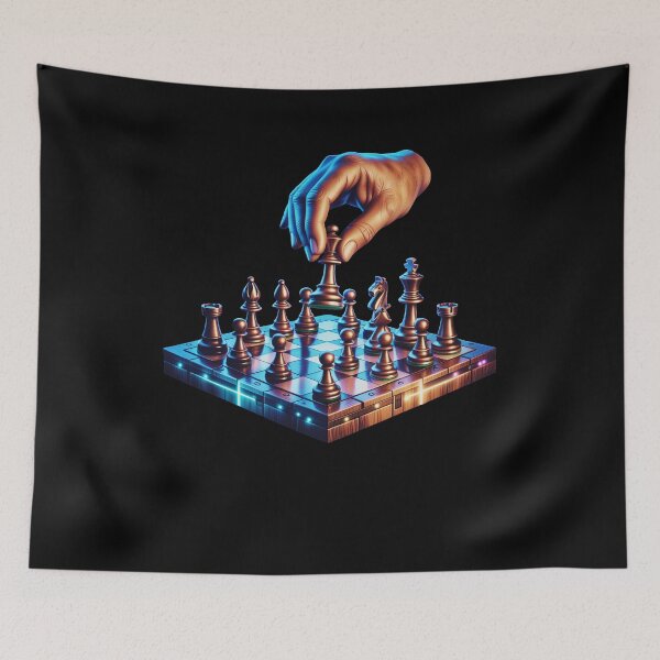 Item preview, One Move Chess Strategy Realistic Board Design designed and sold by ArdjaN_PL.