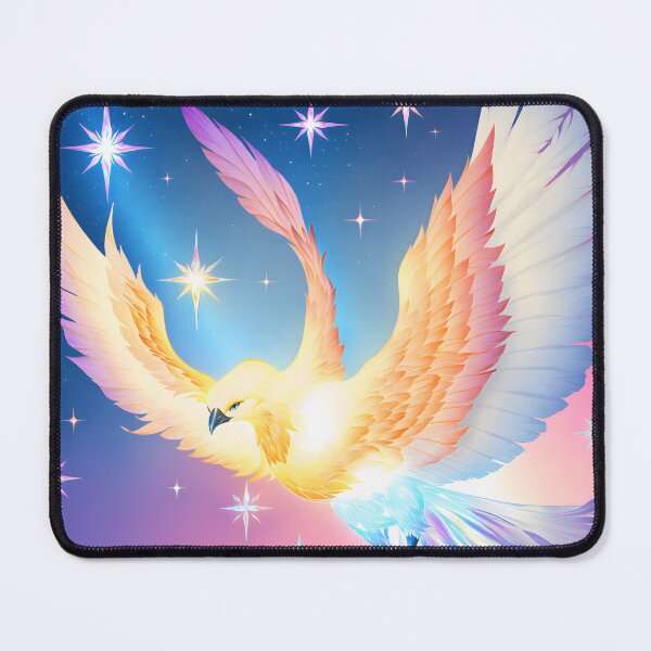 Item preview, Crystalline Cosmic Phoenix Rising Ethereal Nebula Art designed and sold by CrystalVanta.