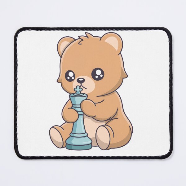 Item preview, Cute Bear Playing Chess Kawaii Teddy Design designed and sold by ArdjaN_PL.