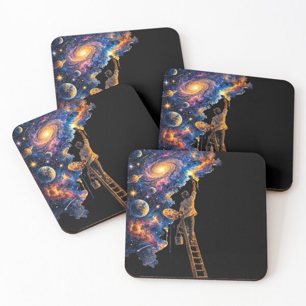 Item preview, Artist Painting the Galaxy – Surreal Cosmic Universe Art designed and sold by CyrilloArt.
