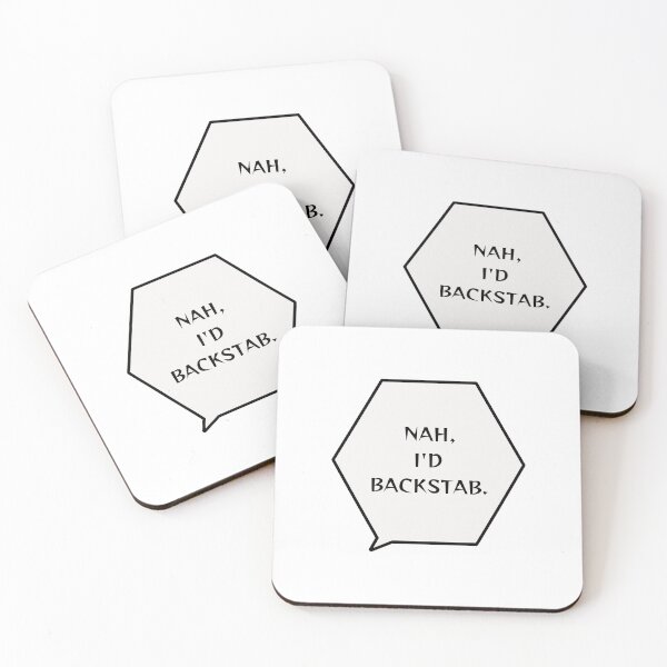 Item preview, Nah I'd backstab - Dungeons & Dragons Parody  designed and sold by ShopStellar.