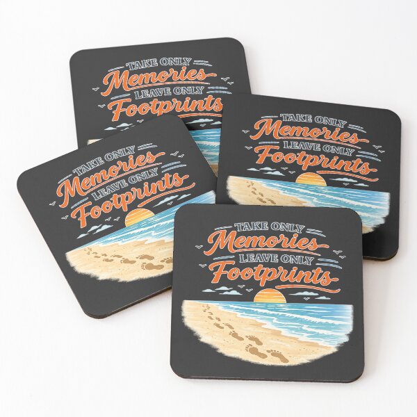 Item preview, Take Only Memories Leave Only Footprints Beach Design designed and sold by artbylee01.