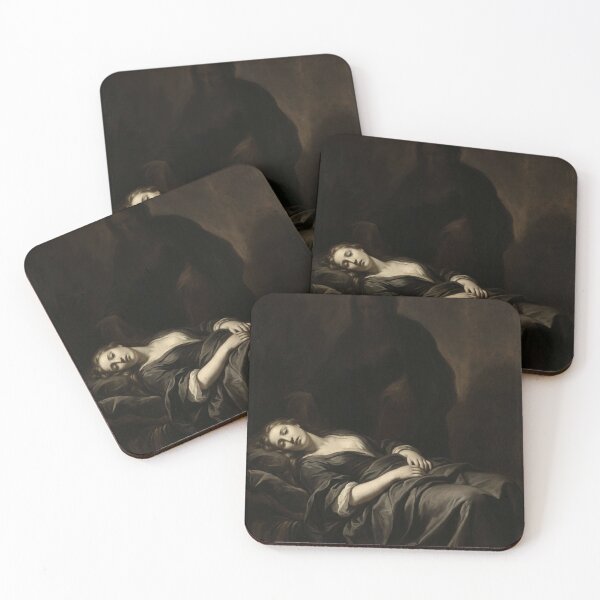 Item preview, Dark Romantic Mourning Woman Classical Painting designed and sold by meliodaria.
