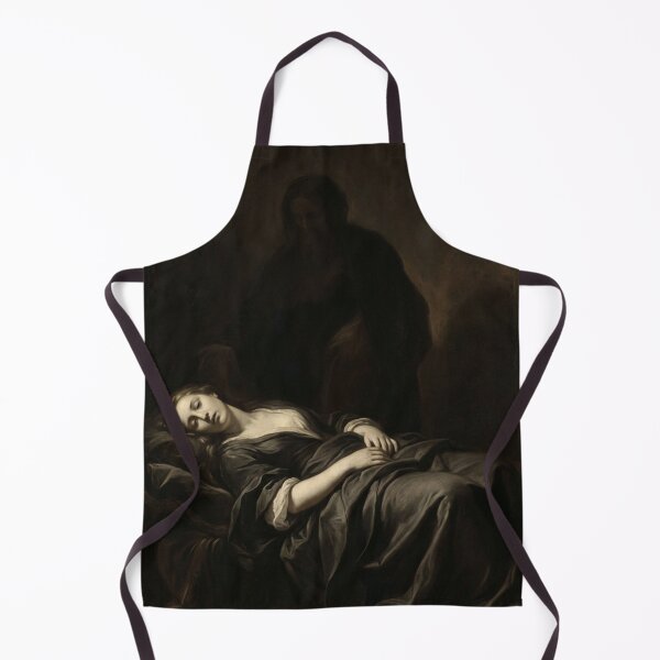 Item preview, Dark Romantic Mourning Woman Classical Painting designed and sold by meliodaria.