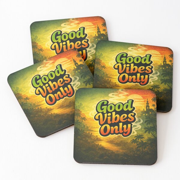 Item preview, Good Vibes Only Tropical Sunset Design designed and sold by WhyNotZuK.