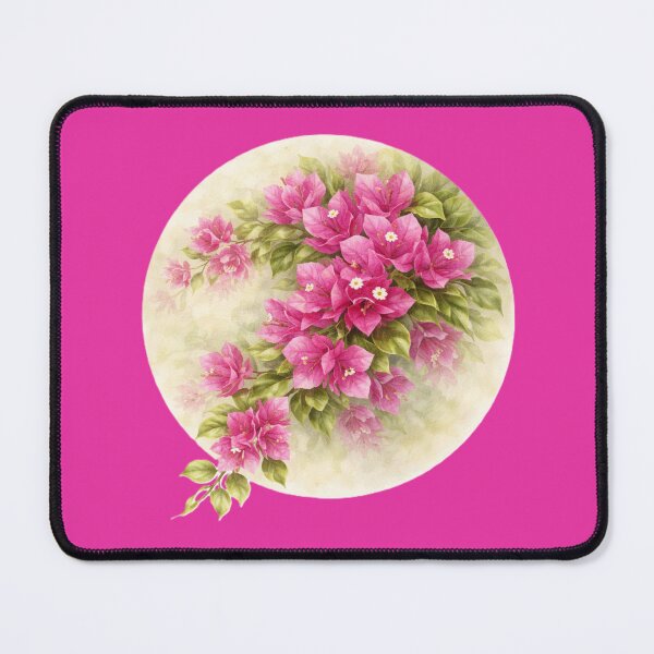 Item preview, Bougainvillea Cascade – Vibrant Climbing Bloom Circle Design designed and sold by TheJoyfulPen.