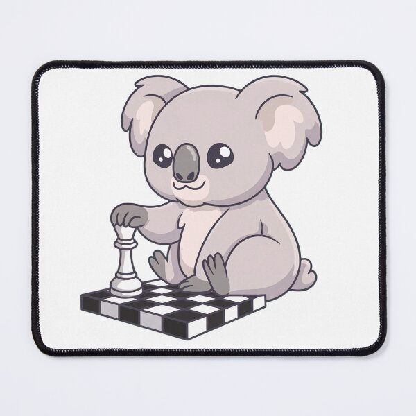Item preview, Cute Koala Playing Chess Kawaii Chill Animal Design designed and sold by ArdjaN_PL.