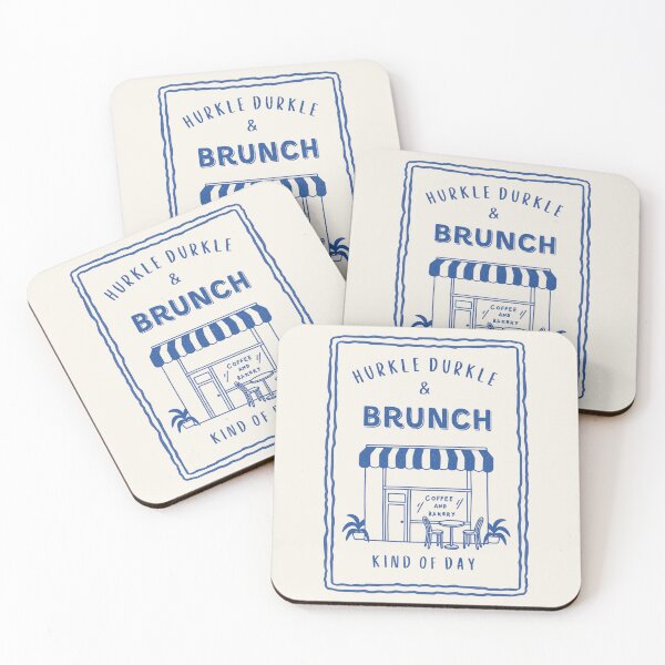 Item preview, Hurkle Durkle & Brunch Kind of Day – Cozy Coffee Aesthetic Retro Design designed and sold by SingerNZ.